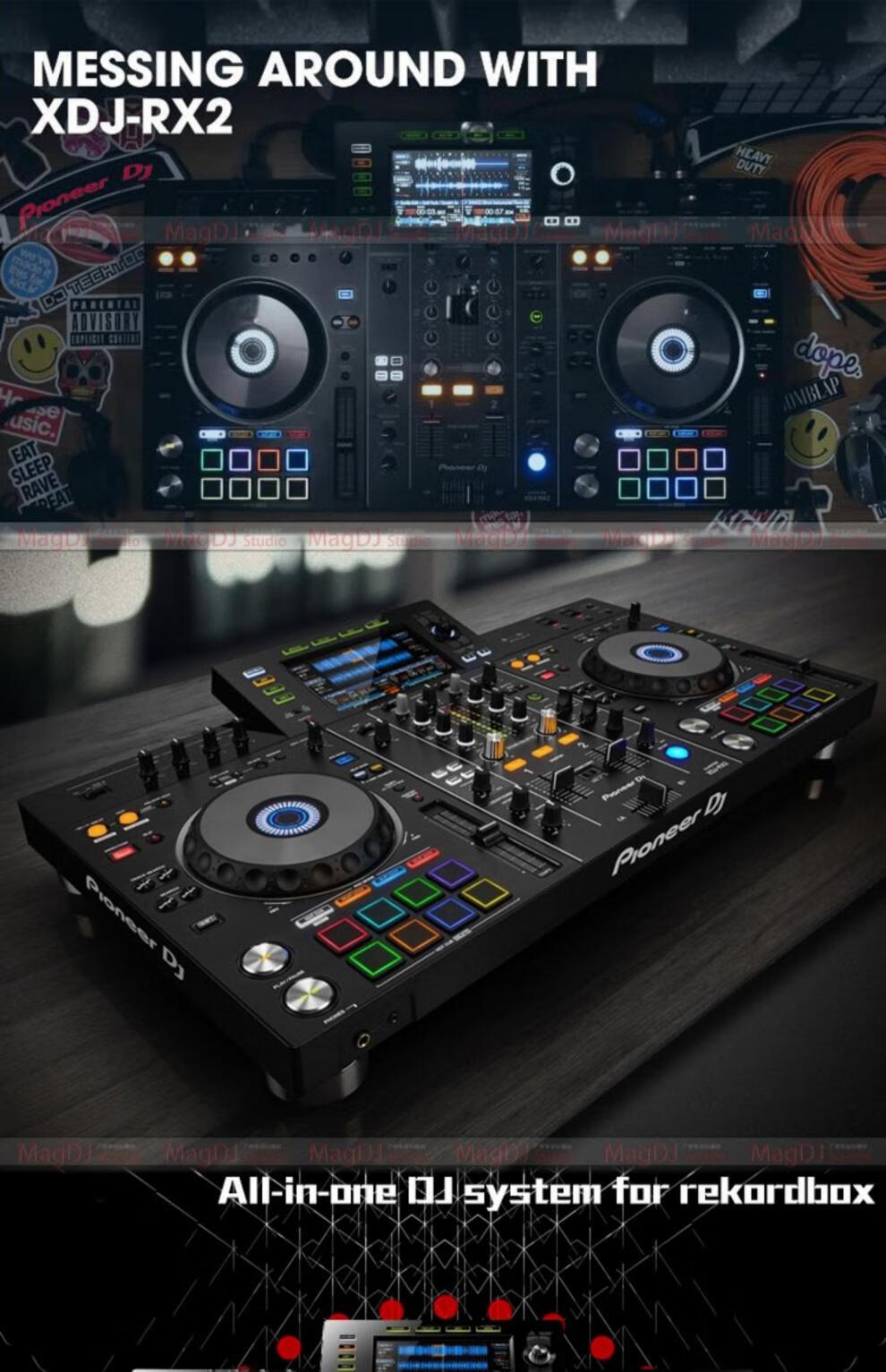 pioneer\/先鋒 xdj-rx2 xdjrr xdjxz酒吧dj打碟機 rr優盤打碟tlxt