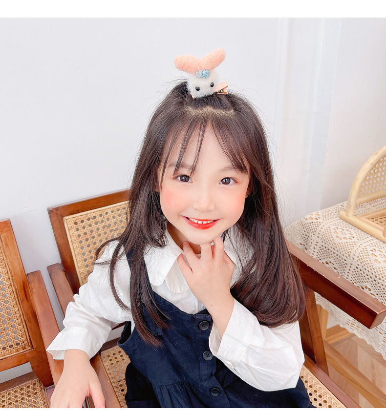 喜莱缘 可爱小兔子发夹发饰儿童女童小女孩发卡夹子头饰宝宝公主卡子