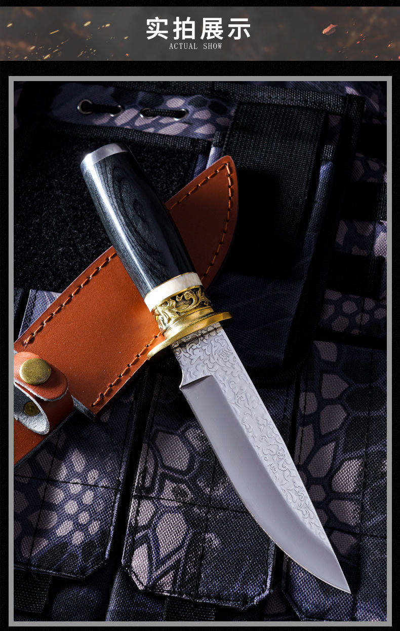 蒙古手工小刀加厚钢蒙古吃肉刀纯手工藏族手把肉刀吃羊肉小刀西餐牛排