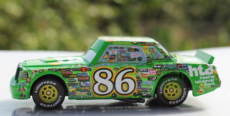 合金赛车路霸86号恐龙蓝色货柜车儿童合金玩具车模礼物蓝色86号赛车