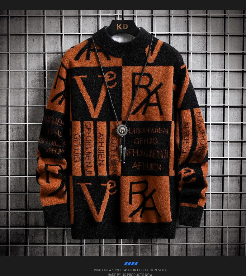 绒男士毛衣2022年半高领针织衫帅气冬装线衣服官方旗舰 cl纯白长袖t恤