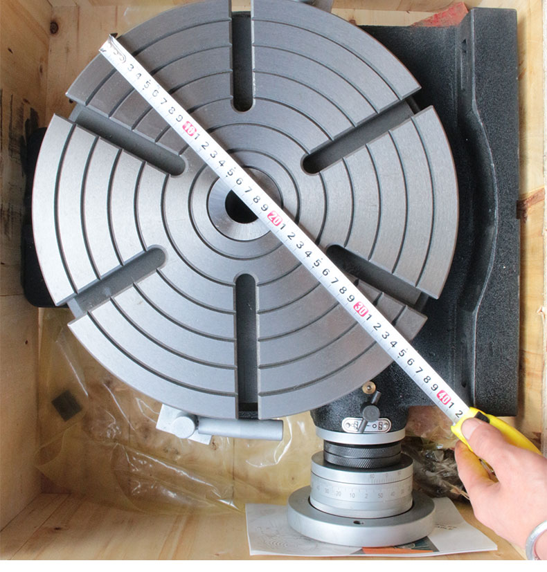 hv8铣床卧式分度盘铣床旋转台分割器分度头立式两用手动简易转盘20寸