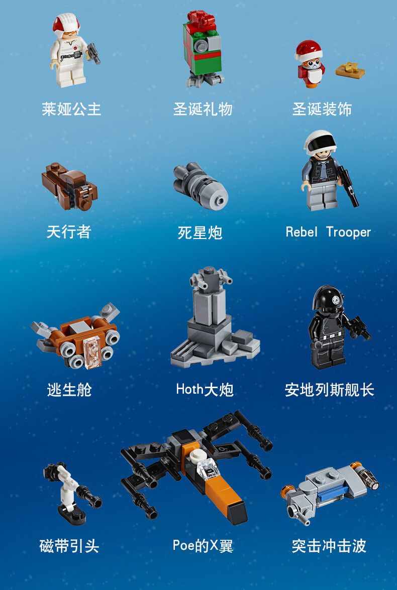 乐高星球大战系列 75245 圣诞倒数日历 玩具积木儿童礼物 原装【图片
