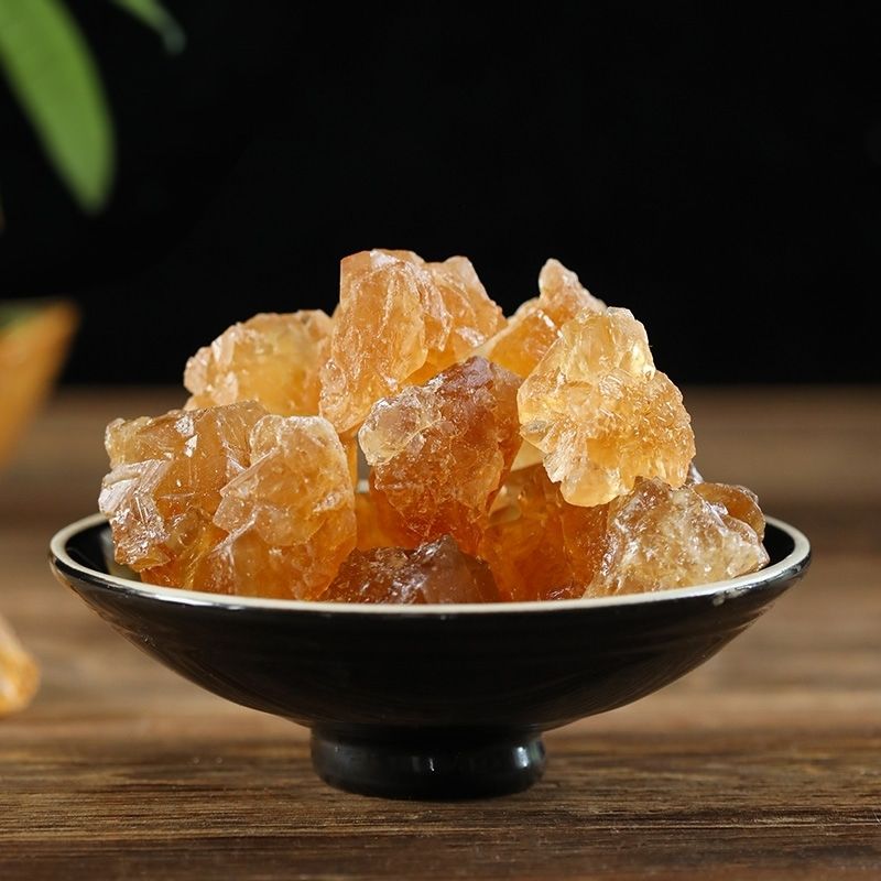 云南黄冰糖小粒多晶单晶老冰糖散装无添加精选云南特产 (中)拇指大小