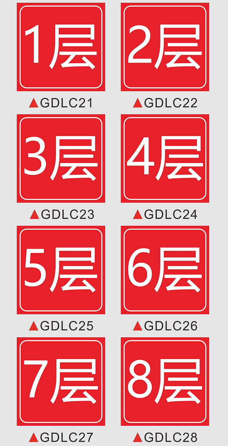建筑工程工地楼层牌施工楼号塔吊标识牌升降机口脚手架楼层指示牌 1层