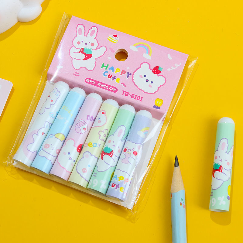 笔套儿童铅笔帽卡通可爱皮卡丘透明樱花幼儿小学生铅笔盖延长器皮卡丘