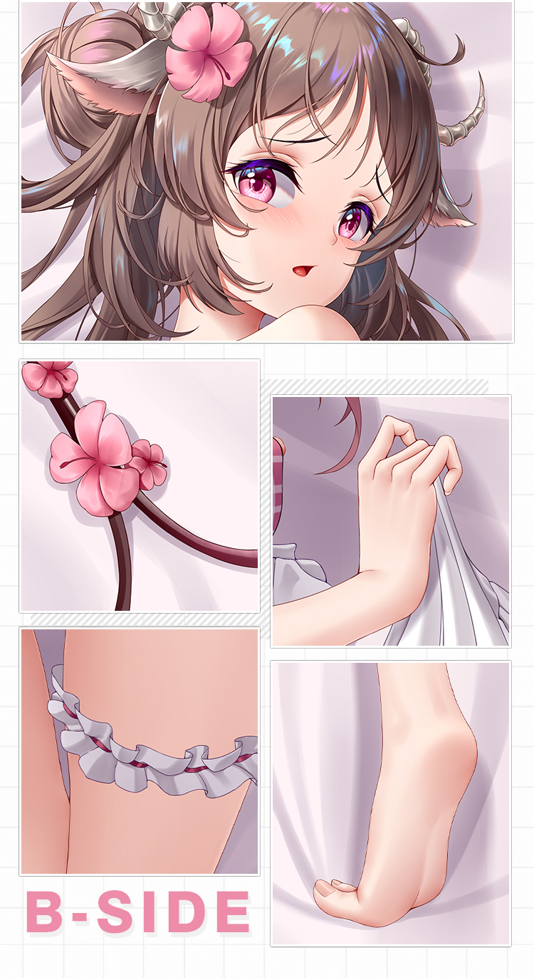 明日方舟等身抱枕泳装小羊艾雅法拉二次元动漫周边等身抱枕套半身枕40