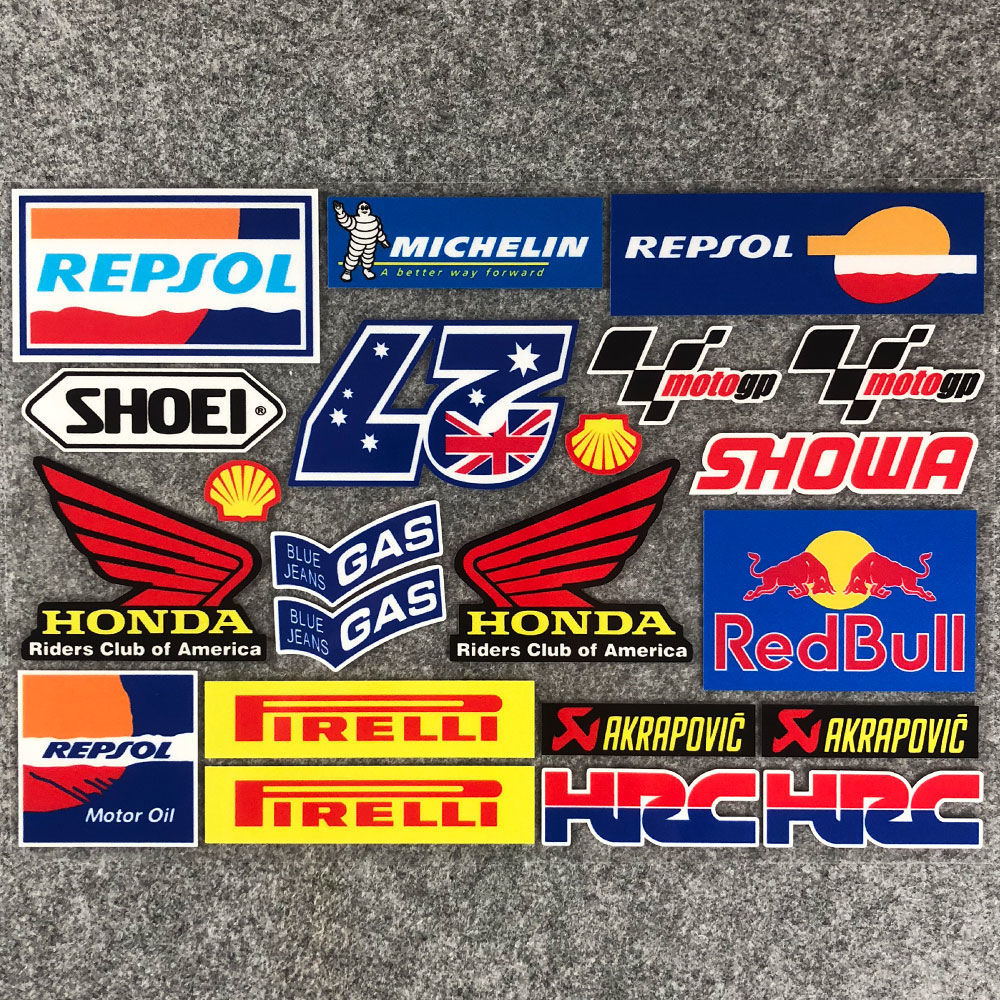 本田摩托车反光贴纸honda贴花五羊新大洲cbrhrccbf125150红牛suzuki