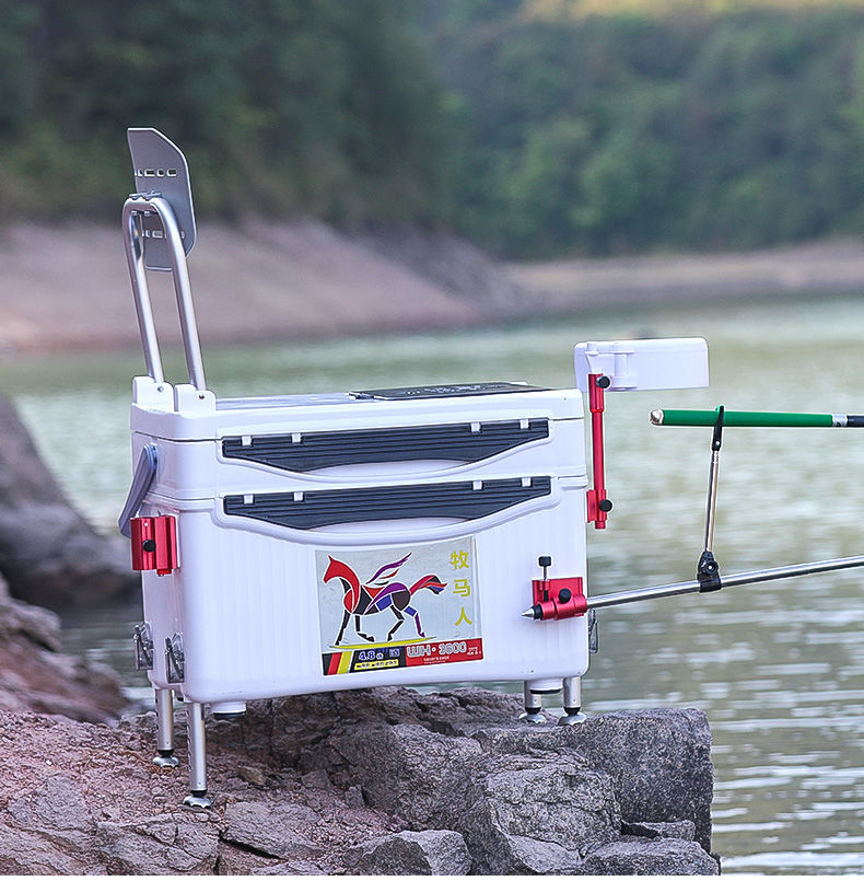 【组装快速】牧马人钓箱配件三件套通用镁铝合金插片式炮台座鱼护座饵