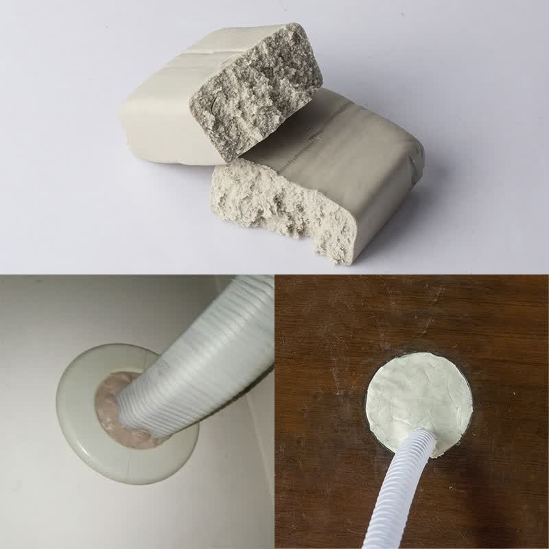 可塑性强空调孔密封胶泥补墙洞口橡皮泥空调孔密封胶泥堵塞补墙洞口