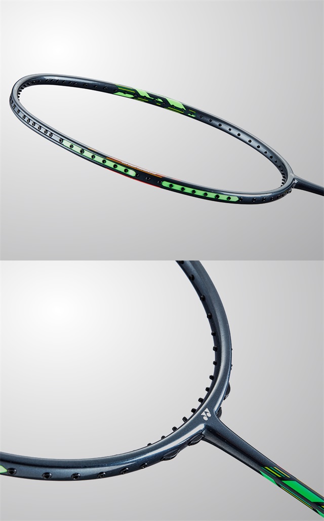 yonex尤尼克斯双刃系列duora55高弹性碳素轻量羽毛球拍yy深灰色4u约83