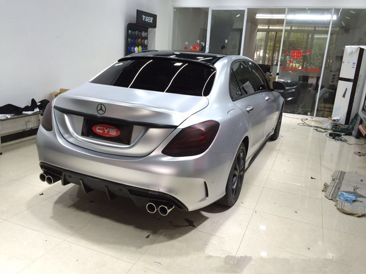 宸芃电光银冰膜改色膜太空铝银色贴纸汽车拉丝银贴膜哑光碳纤维全车贴