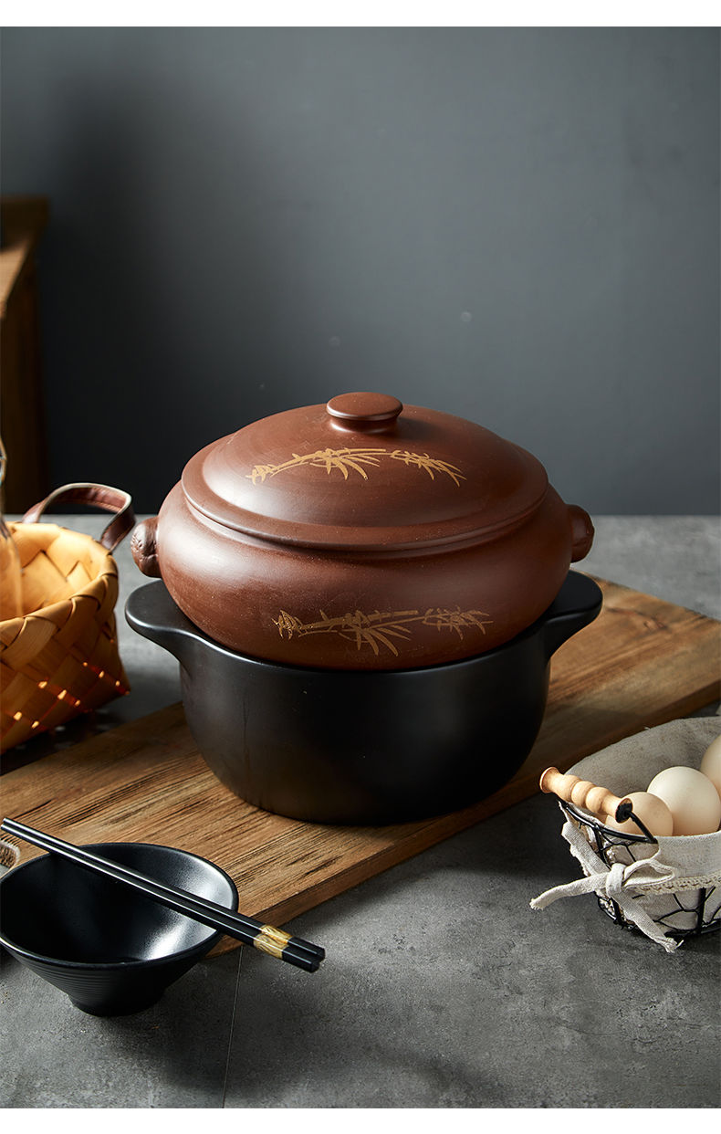 汽锅鸡锅气锅砂锅云南汽锅锅家用餐饮陶瓷汽锅家用汤锅砂锅适合46人