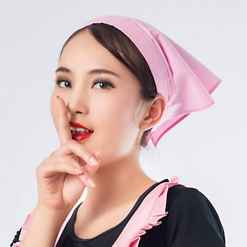 xpmr新品餐厅服务员带的头巾女厨房包头帽做饭防油烟饭店餐饮服务员售