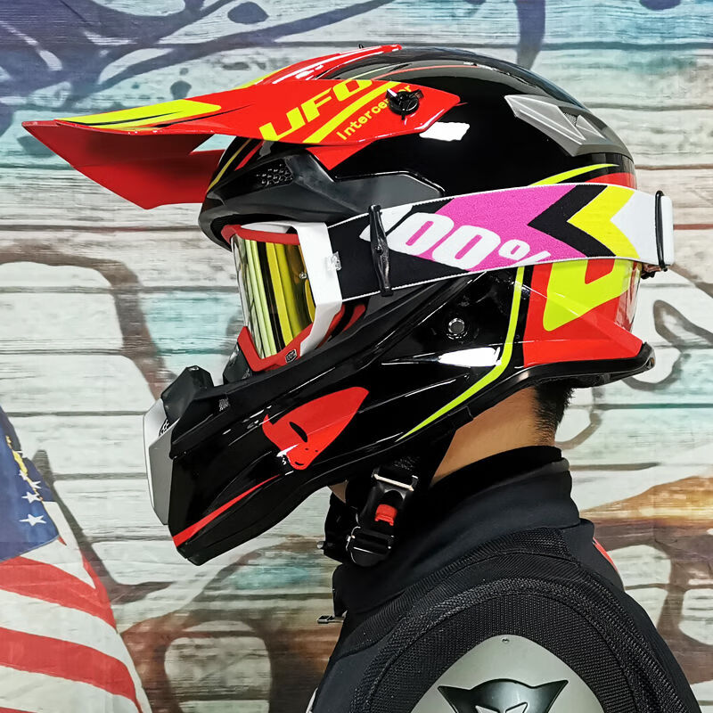 fgacct越野电动摩托车头盔男女拉力盔山地赛车骑行速降高赛全覆式四季