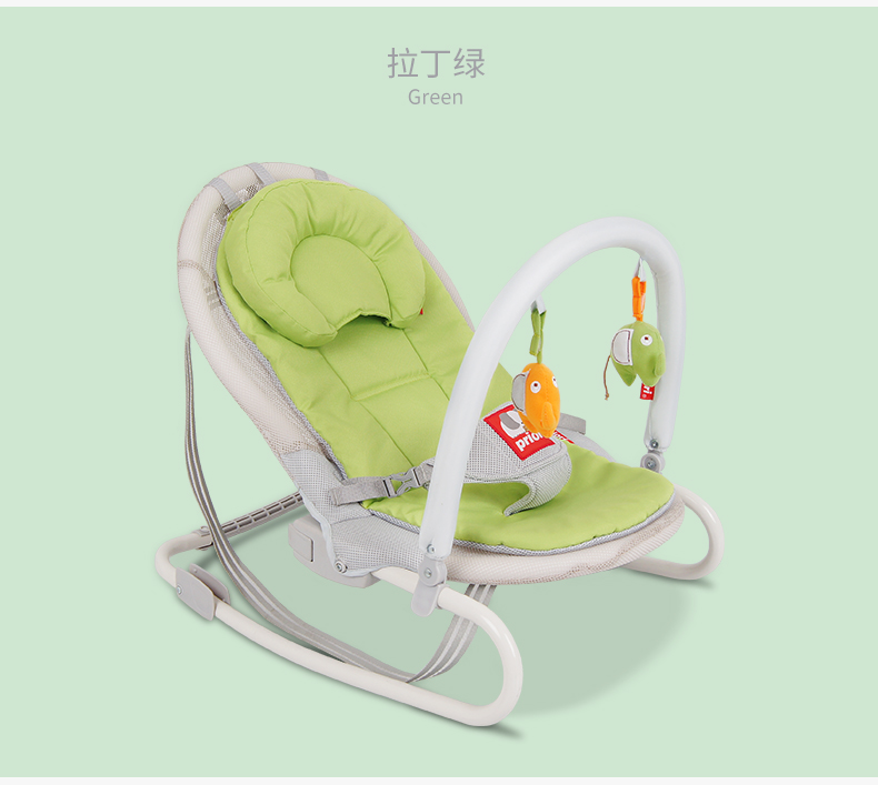 priori哄娃神器婴儿摇摇椅多功能加大安抚椅带娃哄睡宝宝躺椅摇椅豪华