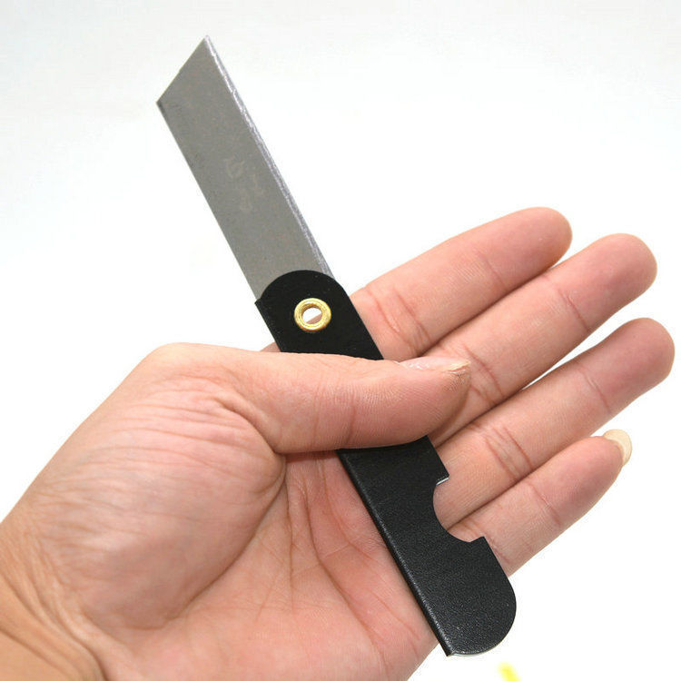 铁皮小刀削铅笔刀小刀老式多功能折叠文具刀学生用眉笔刀锋利小号2把