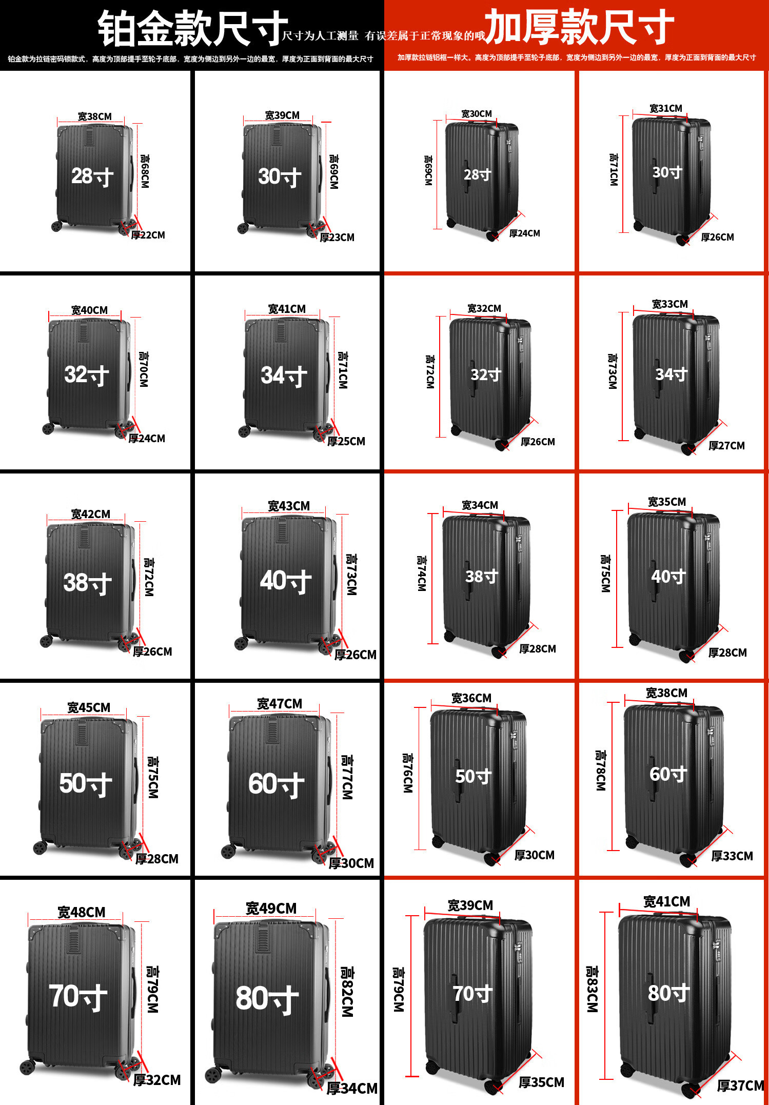 30寸行李箱与人对比图片