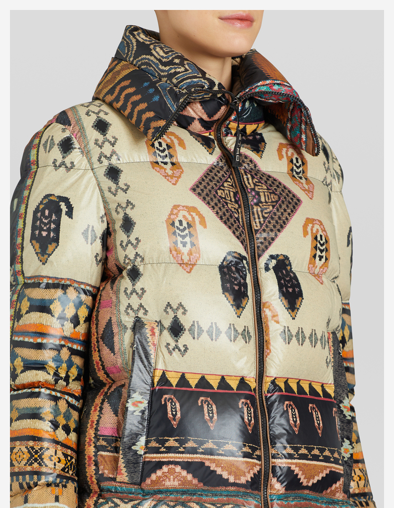 etro/艾绰/2021秋冬新款/女士/几何印花羽绒衣 多色 42