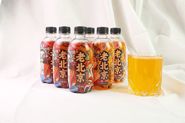 迎五一5折棉三老北京汽水香槟橙味碳酸饮料300ml2夏季饮品怀旧童年的