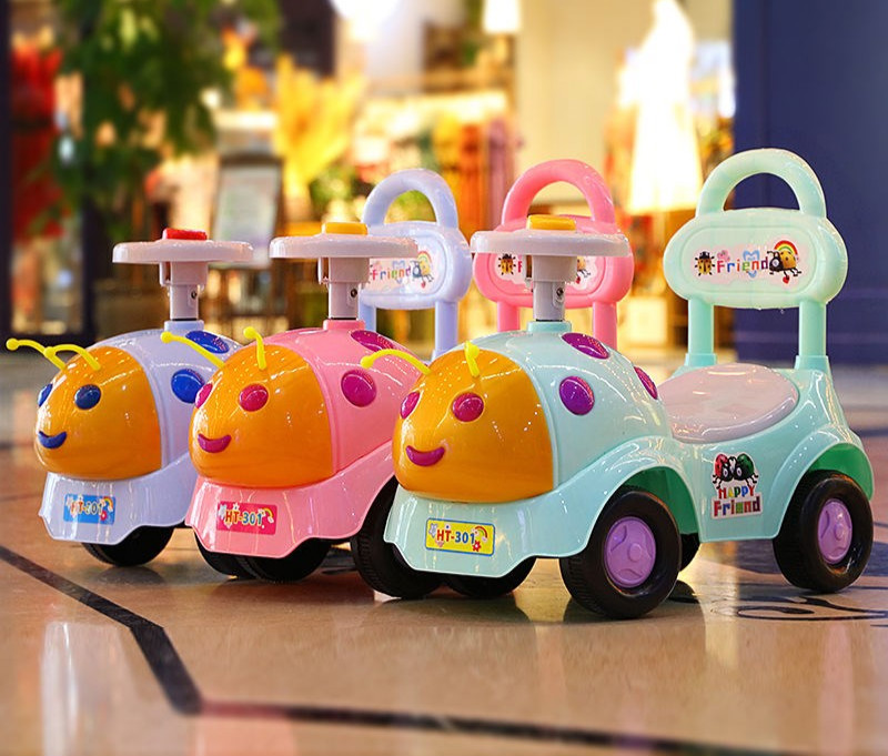 儿童玩的悠悠车摇摆车1-3岁防侧翻宝宝适合车瓢虫扭扭车带音乐宝宝