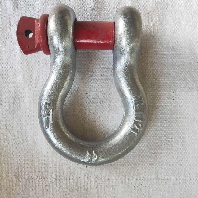 重型弓形弓型u型高强度国标d型美式链条起重船用卸扣马蹄卡扣吊车1t弓