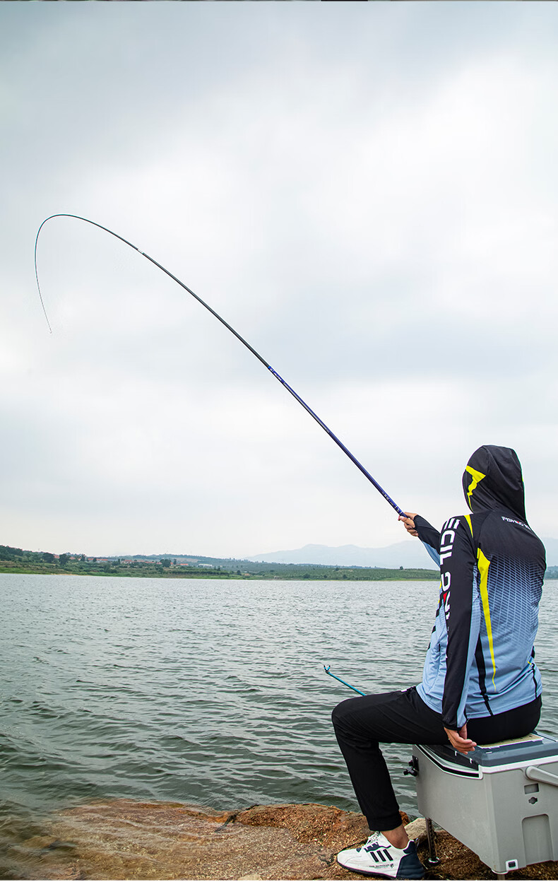Grsaed Thunder 5.4m Fishing Rod, Handheld, 19 Sections, 6H Lightweight, for Black Pit And Platform Fishing, Versatile Carp And Crucian Carp Rod, Fishing Pole, Fishing Tackle 22