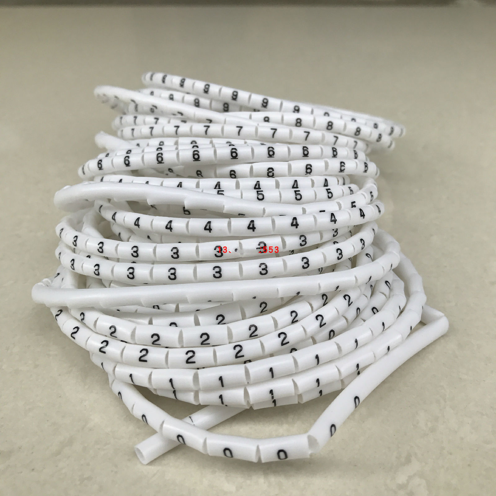 数字号码管 线号管 线标管 电线标识标记0-9号码管 0.5-25平方 25平方