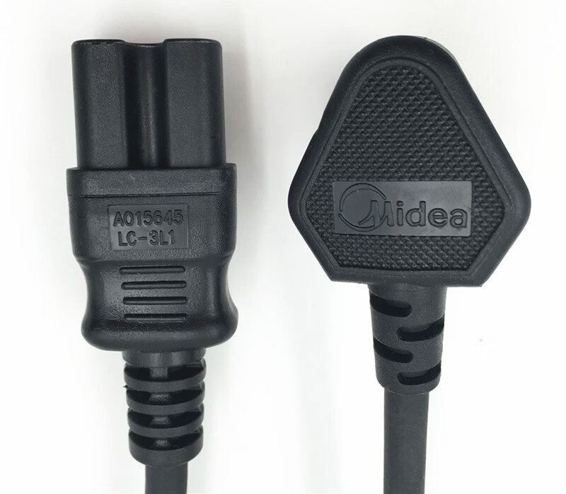 压力锅配件豆浆机充电线电热水壶插头线连接线黑色平头款总长92cm其他