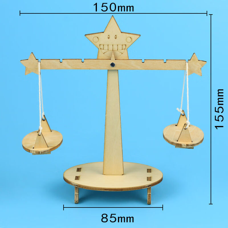 通用技術手工作品 小學生科技小製作diy自制天平秤兒童手工科學實驗小