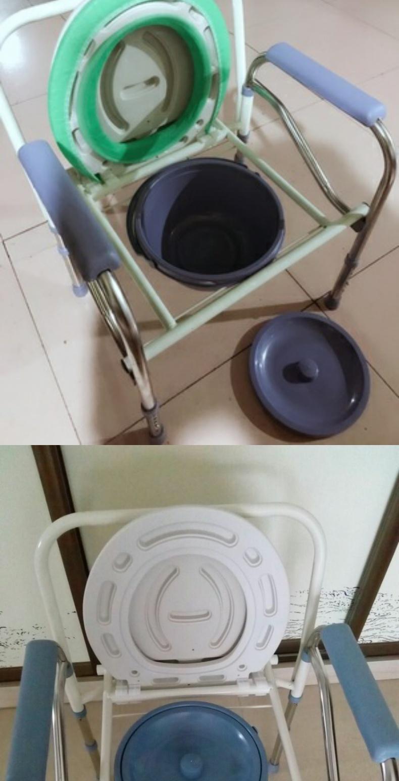 老人坐便器孕妇坐厕椅老年人大便椅坐便椅厕所椅方便椅子可折叠白色