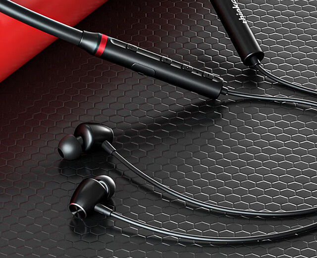 联想(lenovo) he05x 2代 无线蓝牙耳机挂脖入耳式超长续航音乐运动