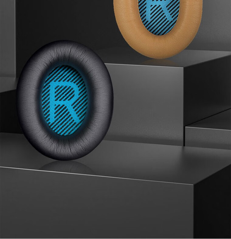 bose 适用bose博士qc35耳罩二代耳机qc25头戴耳机海绵套qc15皮质 咖啡