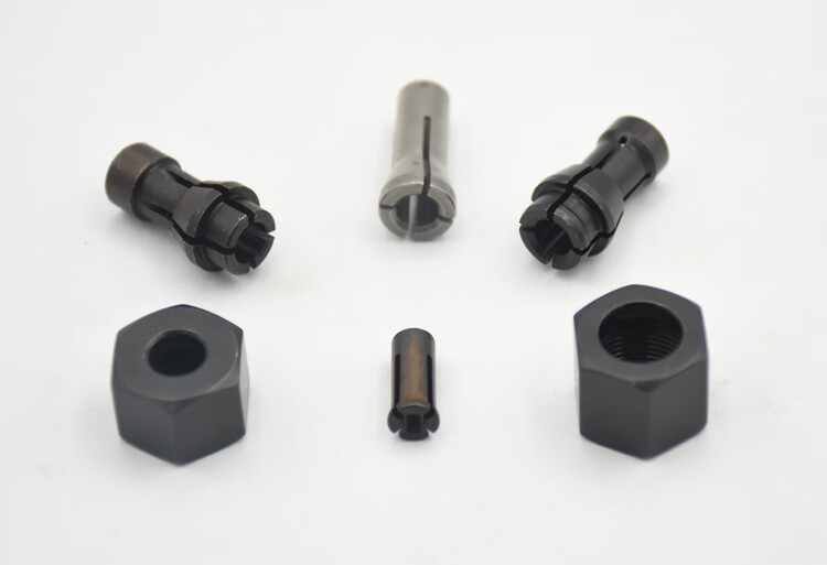 东成直磨小电磨机修边机夹头6mm螺帽弹簧配件大全改装6m转3mm夹心匠盾