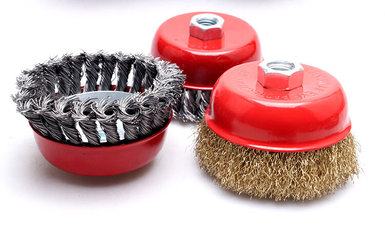 双张聚之宝五金可定制除锈钢丝轮电动钢丝刷125角磨机打磨轮金属抛光