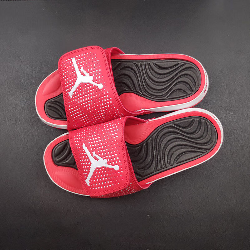 aj拖鞋夏季13代男女飞人篮球运动休闲防滑软底凉拖鞋4代荧光绿正码40