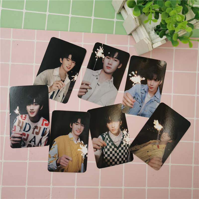 礼姿tnt时代少年团旅人烟花3寸圆角小卡周边专辑应援双面明信片周边