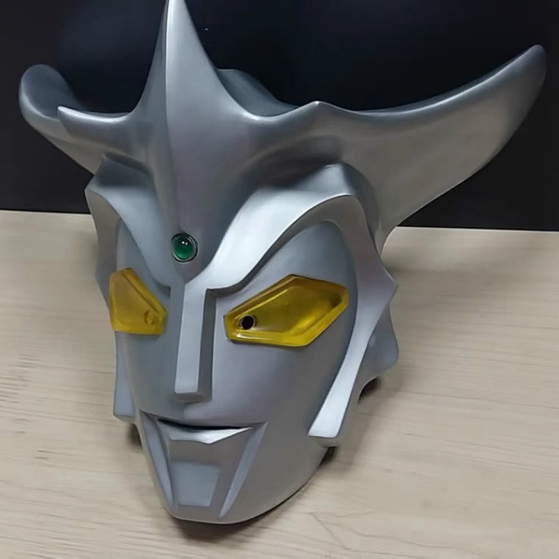 智能雷欧奥特曼头盔头套面具手工定制特摄动漫电影皮套白膜成品 极限
