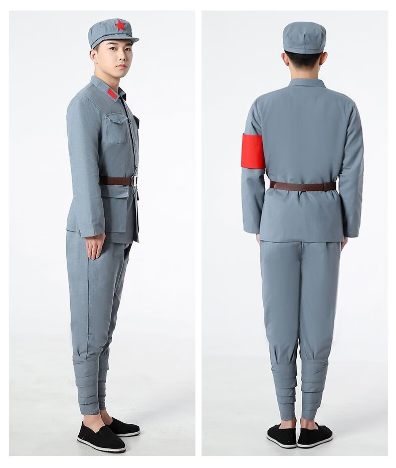 红军演出服红歌服装棉麻红军演出服话剧抗战八路军新四军衣服小红军