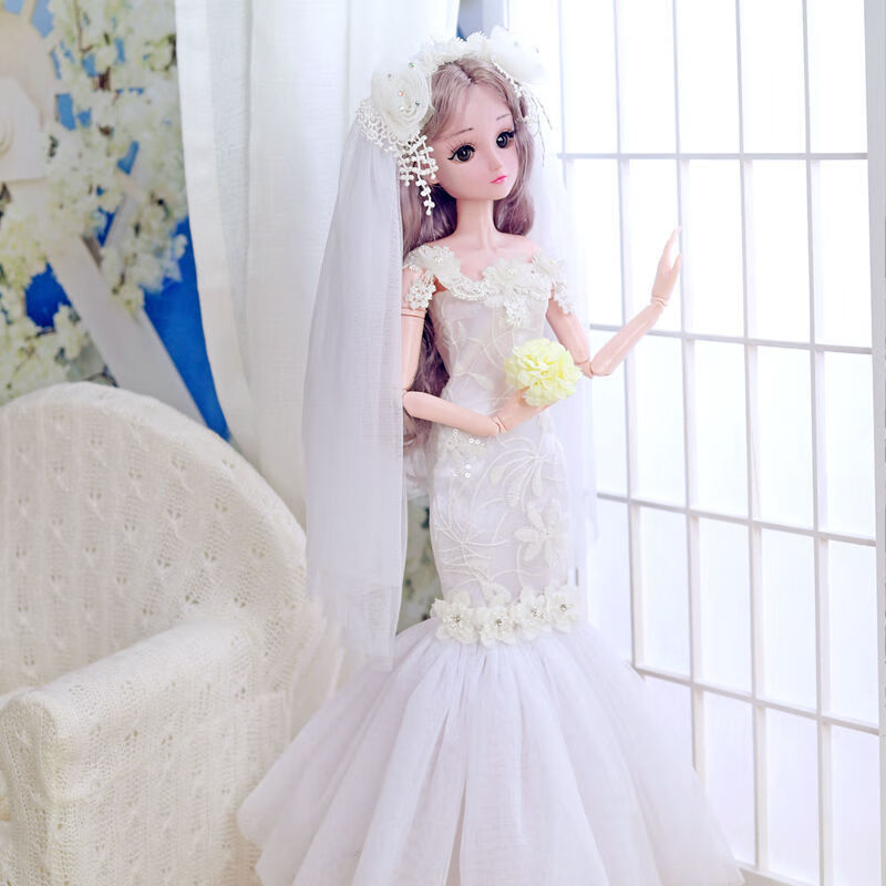 芭芘娃娃古装四大美女60厘米超大号洋彤乐芭比娃娃套装女孩公主儿童