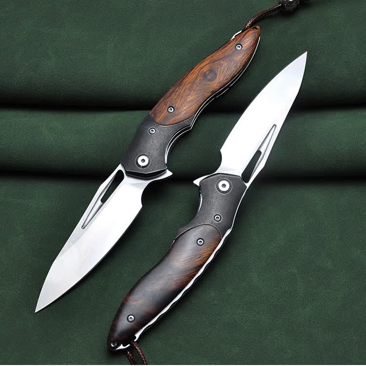 【高档精品】进口奥地利m390粉末钢折叠刀户外求生刀高硬度随身折刀