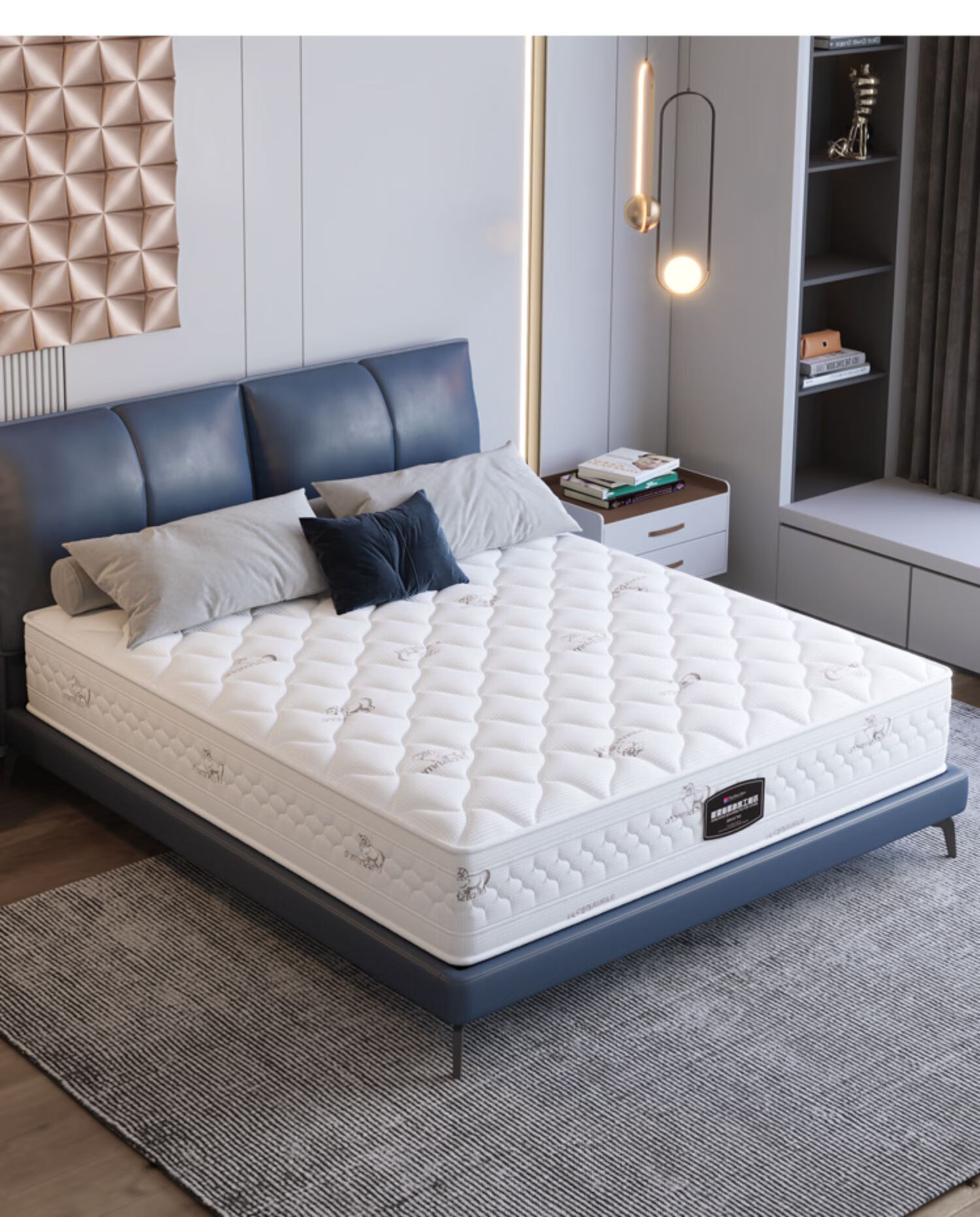 5米环保椰棕软硬两用席梦思 a款:乳胶 3e棕 独立袋弹簧 1200mm*2000mm