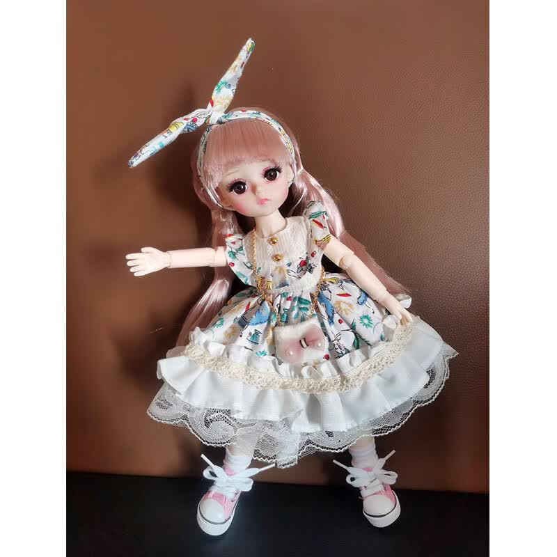 洛丽塔lolita萝莉公主芭比洋娃娃30厘米5d睫毛儿童玩具女娃娃抖音萌