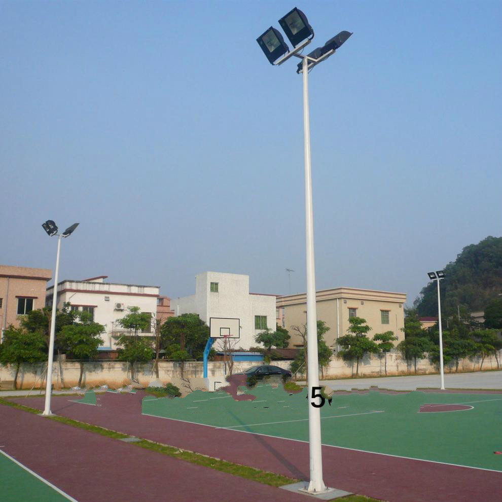 户外球场照明灯led路灯超亮热镀锌防水6米12米15米中高杆灯广场灯6米
