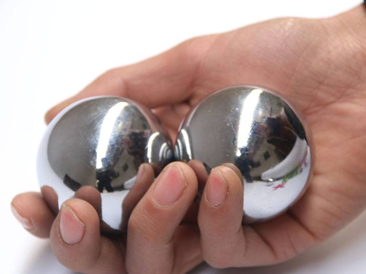 钢球手球铁球手球不锈钢健身球实心手玩中老年人保定钢球转健康手握盘