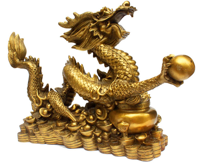 艾暮琳轻奢高档高端纯铜龙摆件装饰品公司酒店会所开业商务礼品招才