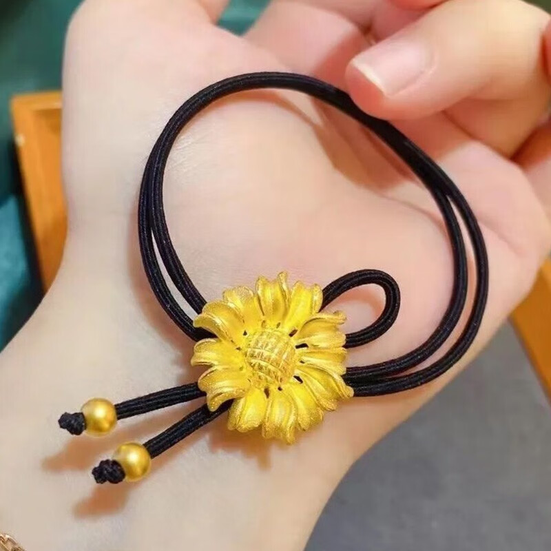 黄金向日葵头绳(大版)【图片 价