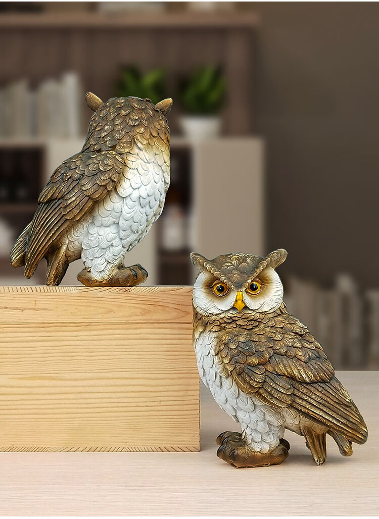 小米(mi)米家通用【jd好物】树脂仿真猫头鹰摆件客厅家居电视柜酒柜