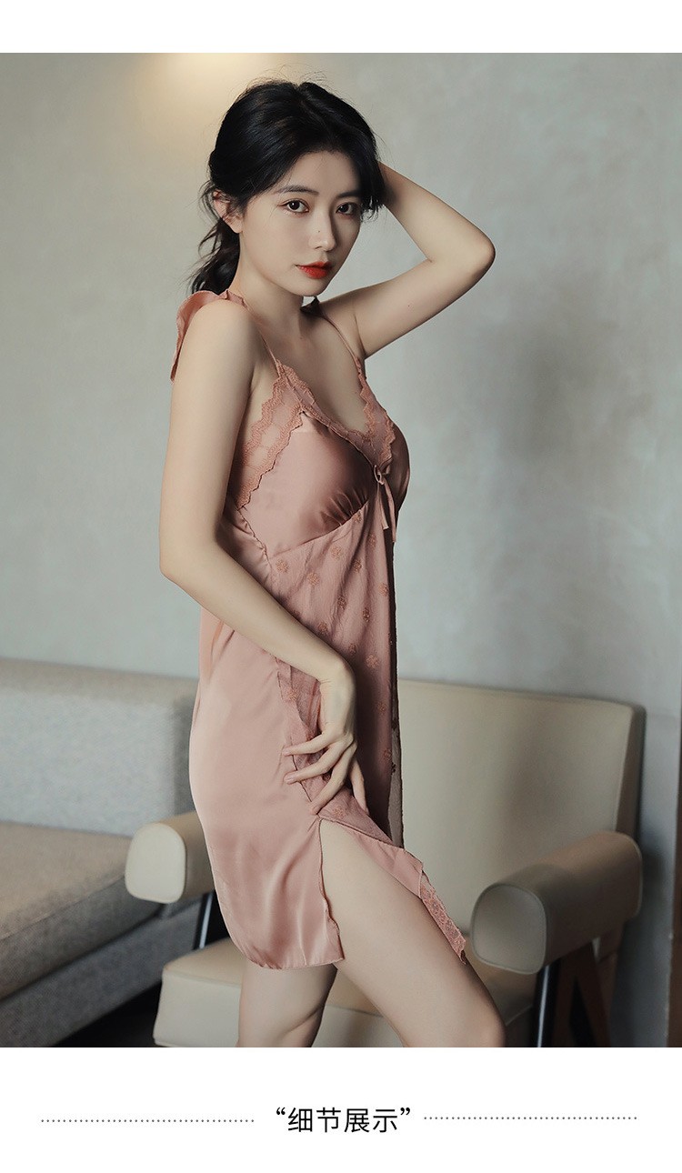 奢妮美shenimei2022年新款春夏秋款睡衣女情趣蕾丝纯欲性感时尚极度