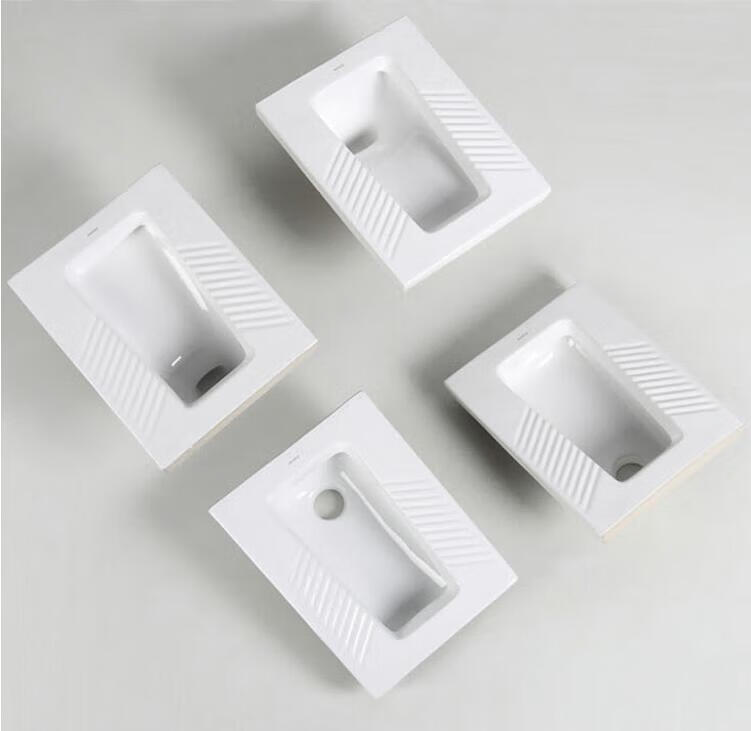 美标浪鲸蹲便器陶瓷蹲大小便器蹲坑水箱套装定制 前排水带弯管【图片